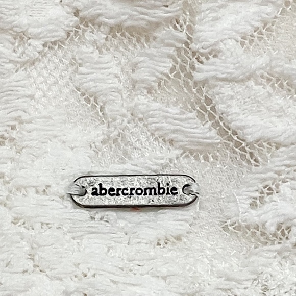 ABERCROMBIE KIDS Girls Fit & Flare Lace Dress SIZE Medium Cream Long Sleeve - Picture 5 of 11